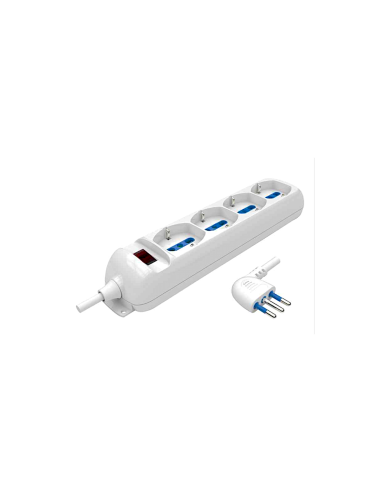 MULTIPRESA 4P SCHUKO/BIPASSO 10A SALVASPAZIO