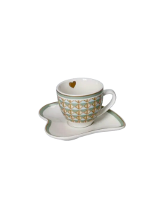 TAZZINA CAFFE CON PIATTINO DIAMANTINO