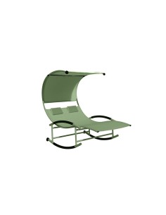 LOUNGE BED MATRIMONIALE 200X140X178 TEXTILENE VERDE