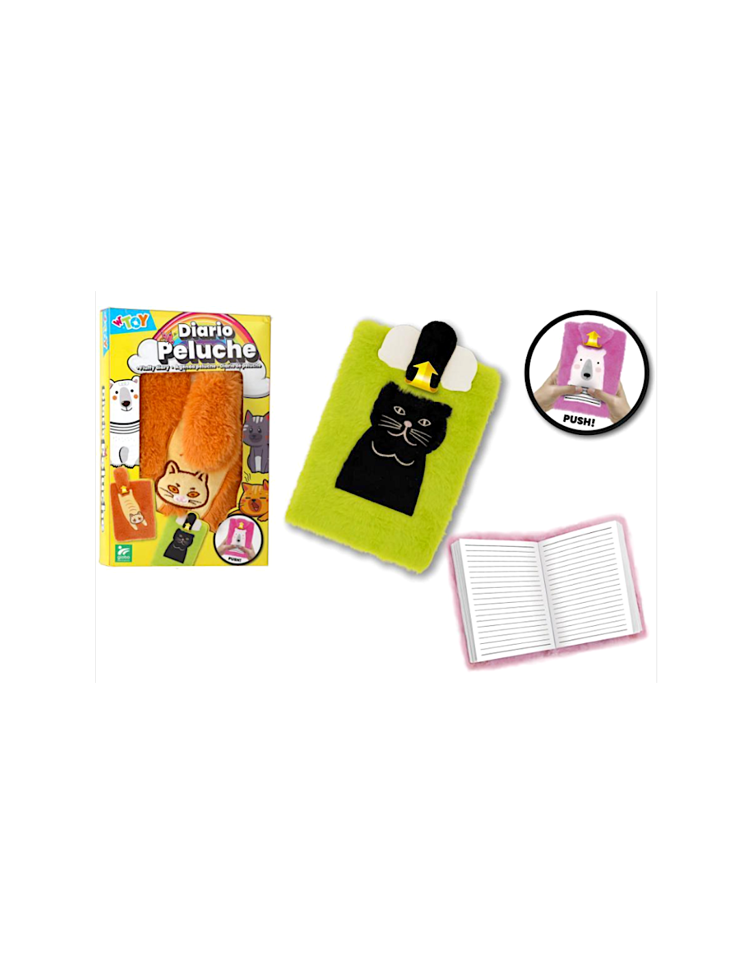 AGENDA PELUCHE 42794 ANIMALI ASSORTITI, PER BAMBINI