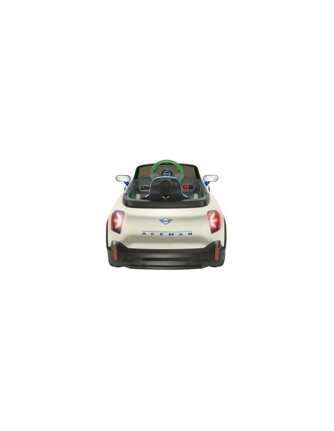 AUTO ELETTRICA, MINI ACEMAN, 12V, LITIO, TELECOMANDO PARENTALE, BLUETOOTH, MP3, USB, PORTE APRIBILI, LUCI LED, BAMBINI 3+