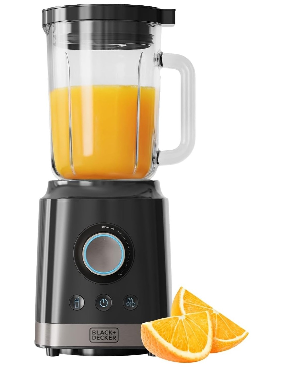 Black+Decker BXJB2000E frullatore 2000W caraffa vetro 1.8L lame inox turbo