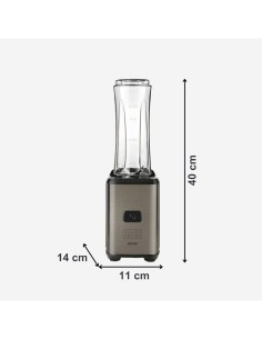 Black+Decker BXJBA350E frullatore portatile 350W 2 contenitori 600ml lame inox