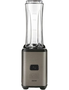Black+Decker BXJBA350E frullatore portatile 350W 2 contenitori 600ml lame inox