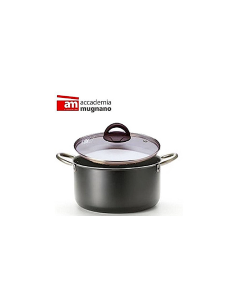 Accademia Mugnano Casseruola Maxima 36 cm con coperchio in vetro