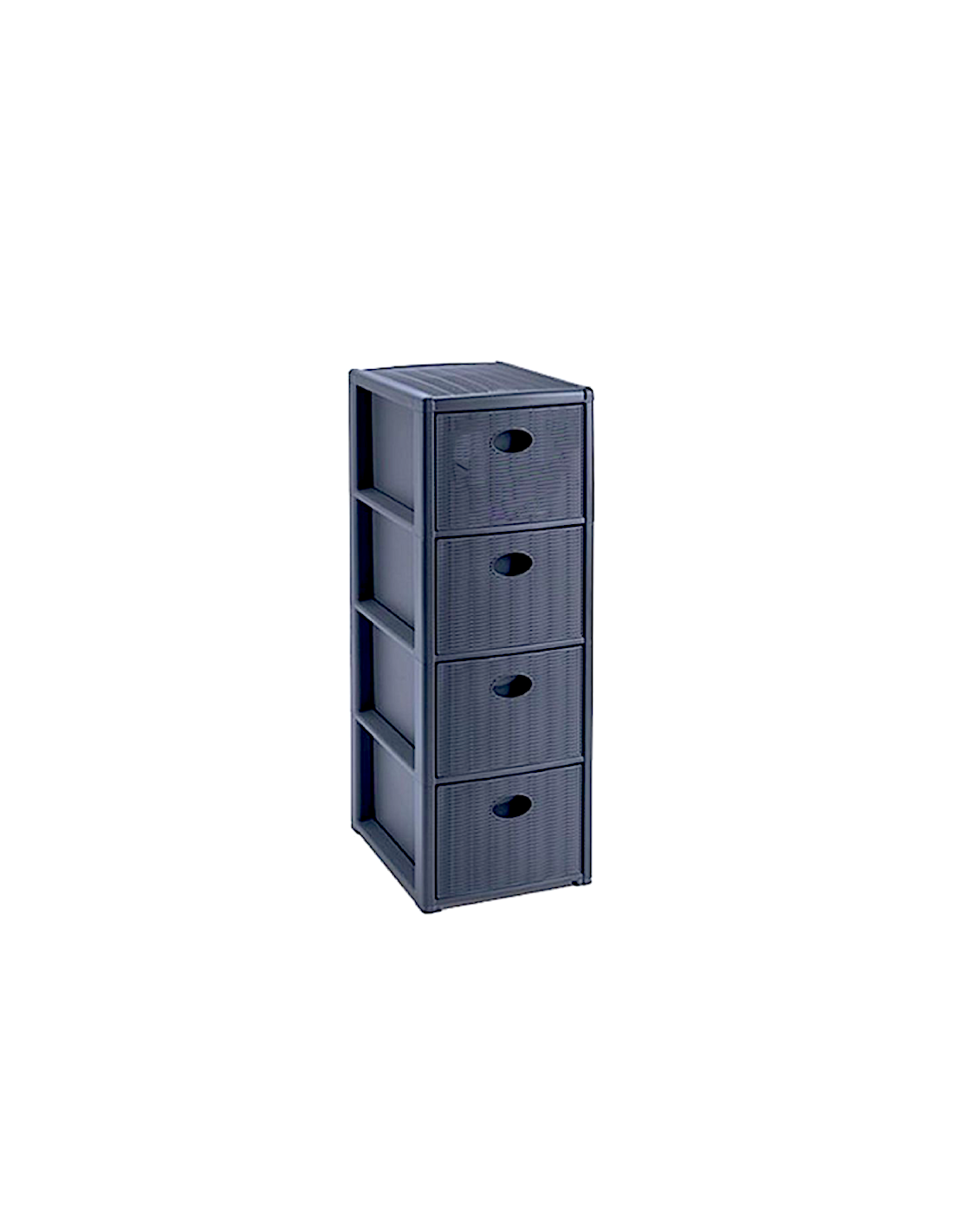 Cassettiera, Elegance, 30x40x80 cm, SL Navy, plastica resistente, organizer casa ufficio, salvaspazio verticale