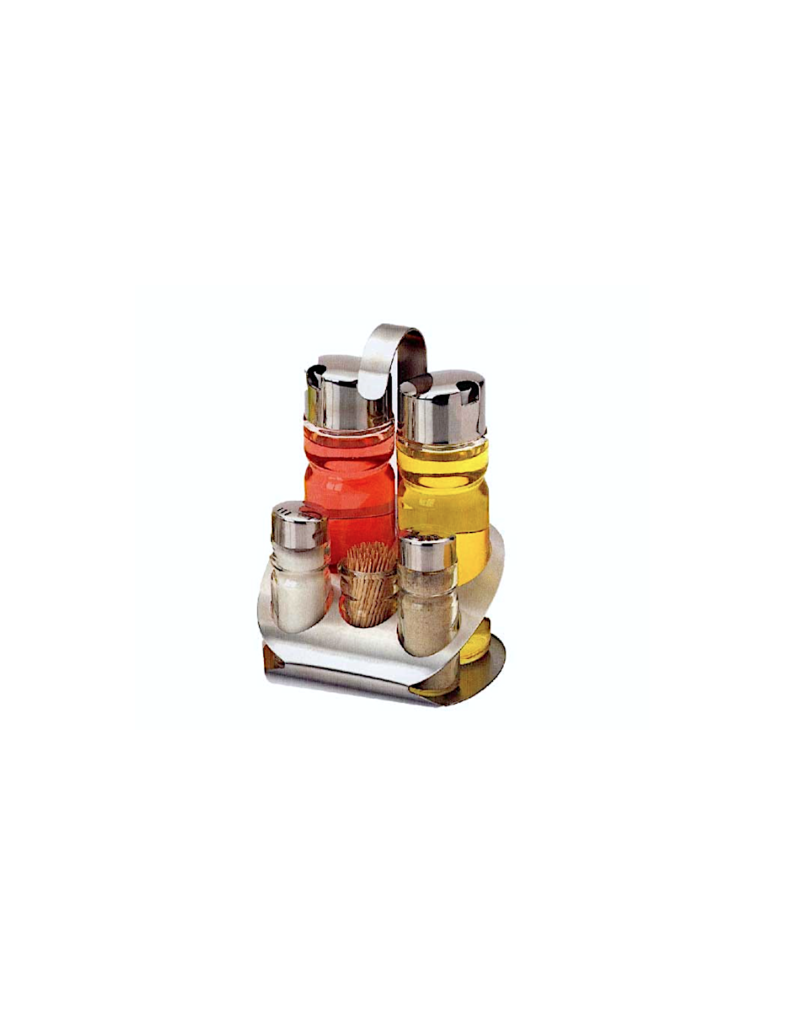 SIRIO MENAGE TAVOLA 5PZ ACCIAIO INOX