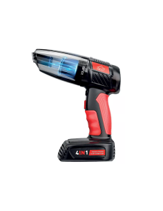 Aspirapolvere e compressore 4 in 1, batteria 7.4V 2500mAh, manometro LED, luce LED, 5 modalità gonfiaggio, 210x90x260 mm