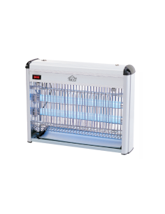 Zanzariera Elettrica DCG ZA1610 16W con 2 Tubi UV, Griglia in Metallo e Vaschetta Raccogli Insetti