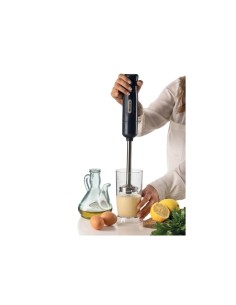 Frullatore a immersione 3in1, 700W, tritatutto 600ml, frusta, acciaio inox, Dark & Sahara Grey