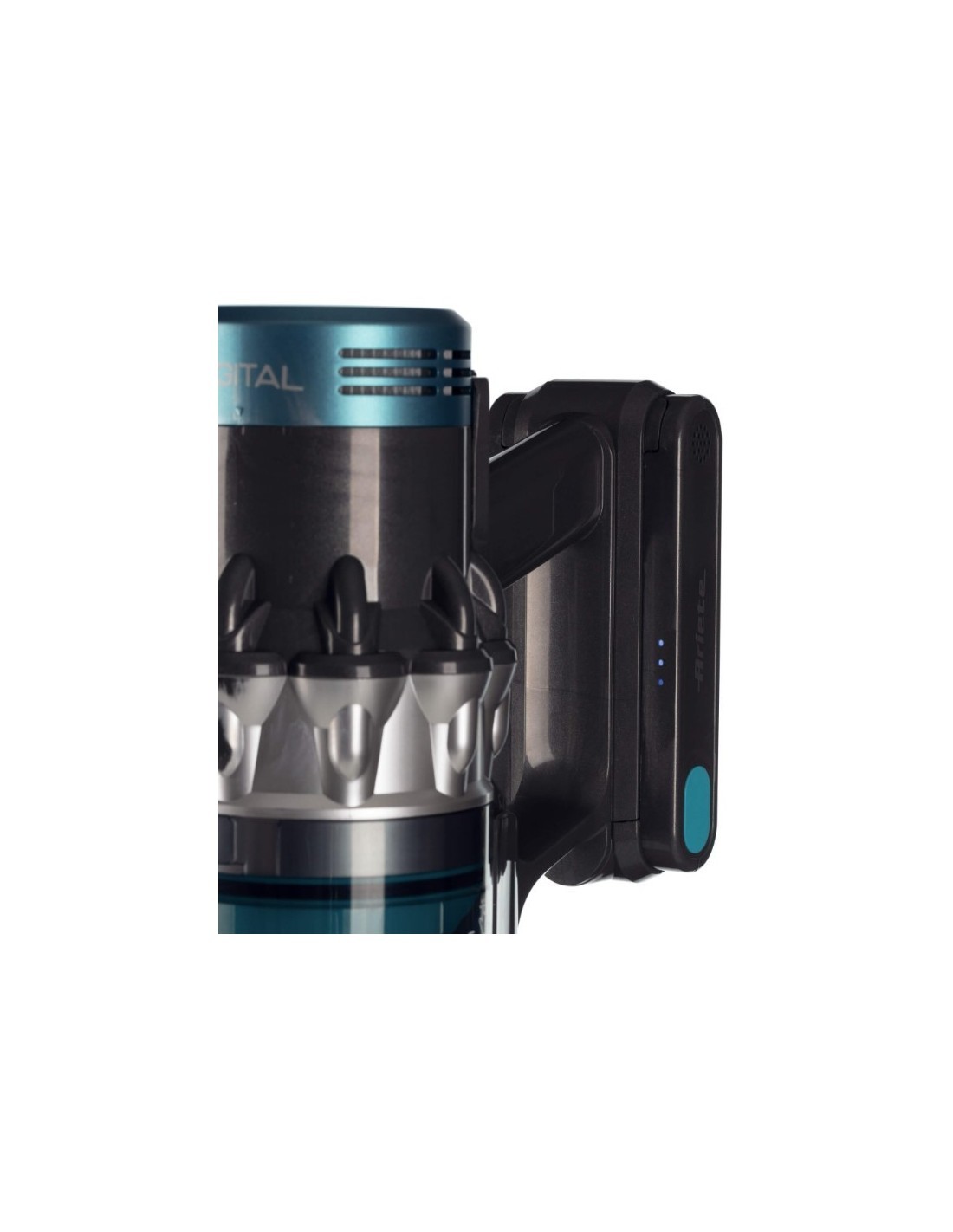 Scopa elettrica 22V cordless, Digital Panel, aspirabriciole, serbatoio 1L, spazzola motorizzata con luci, autonomia 40 min