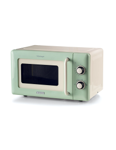 Ariete 3960 Forno a Microonde Vintage, 800W, 20 Litri, 6 Livelli, Timer 30 Min, Verde