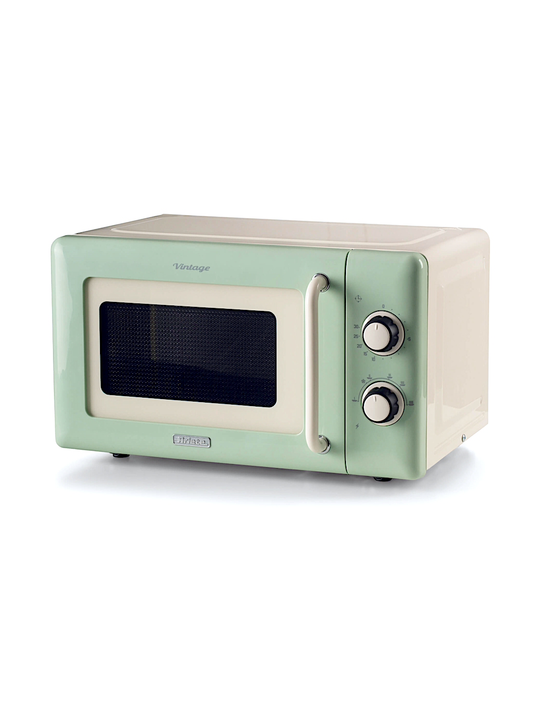 Ariete 3960 Forno a Microonde Vintage, 800W, 20 Litri, 6 Livelli, Timer 30 Min, Verde
