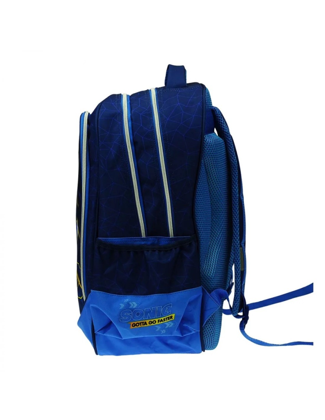 ZAINO SONIC EL ERIZO, 46X35X20 CM, DUE SCOMPARTI, TASCA FRONTALE, TASCHE LATERALI, SPALLACCI REGOLABILI, BAMBINI +3 ANNI, SCUOLA