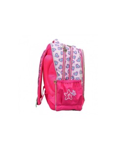 ZAINO GRANDE CON 3 CERNIERE DI BARBIE 349-86031 PER SCUOLA, BAMBINA