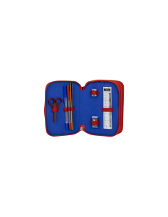 ASTUCCIO SPIDERMAN CON COLORI INCLUSI, MULTISCOMPARTI, 3 ZIP 2700001257