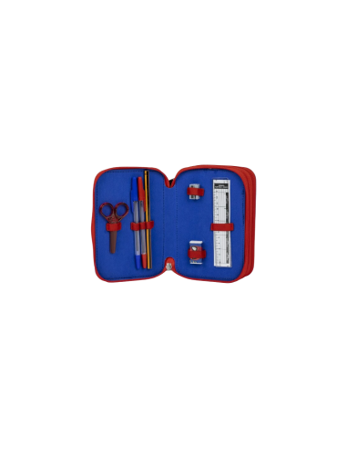 ASTUCCIO SPIDERMAN CON COLORI INCLUSI, MULTISCOMPARTI, 3 ZIP 2700001257