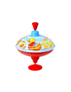 TROTTOLA  IN METALLO CON  PAPERELLE 16CM 52266, GIOCATTOLO BIMBI