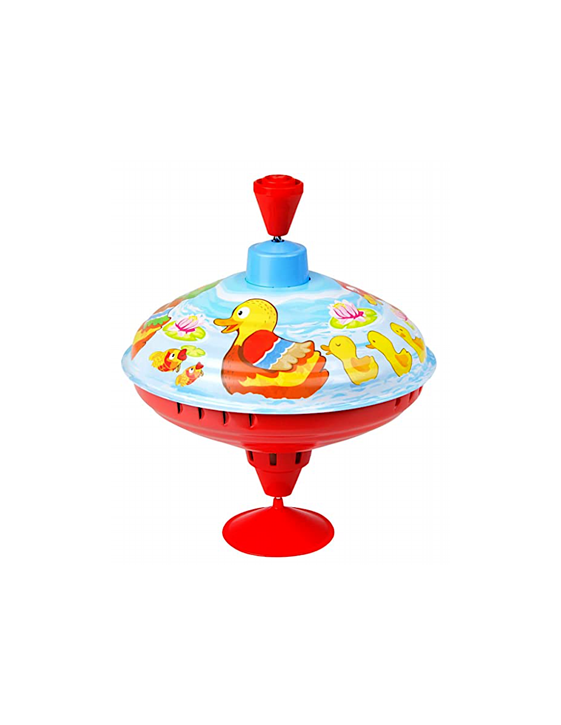 TROTTOLA  IN METALLO CON  PAPERELLE 16CM 52266, GIOCATTOLO BIMBI
