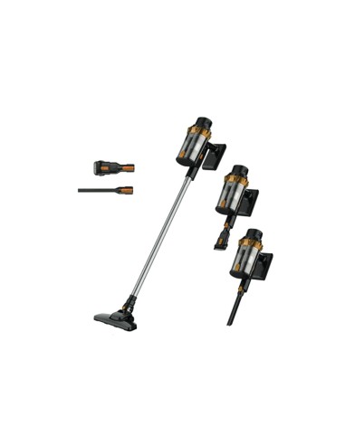 DCG BS3077 Scopa elettrica 600W, 2in1, contenitore 1000 ml, aspirapolvere portatile, spazzole intercambiabili