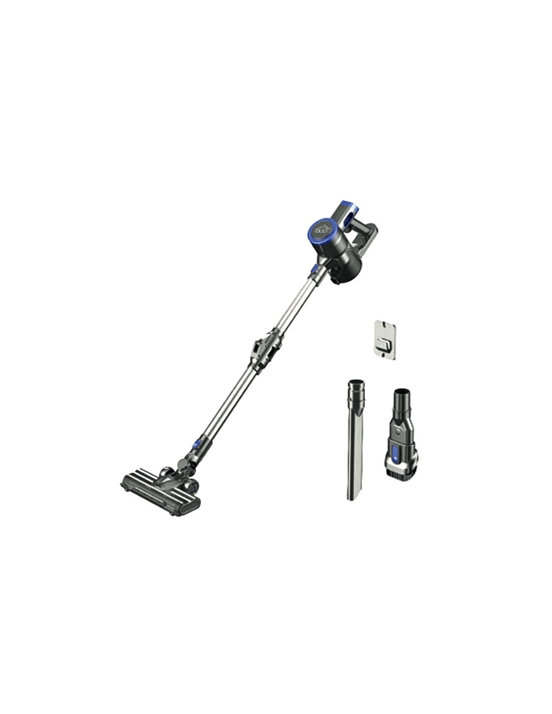 DCG BS5075, scopa elettrica ricaricabile 22V, cordless, 2 velocità, 2in1, aspirapolvere portatile, spazzola motorizzata