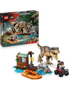 LEGO JURASSIC WORLD 76975 FUGA SUL FIUME DAL T-REX DINOSAURO A GIOCATTOLO +5 ANNI