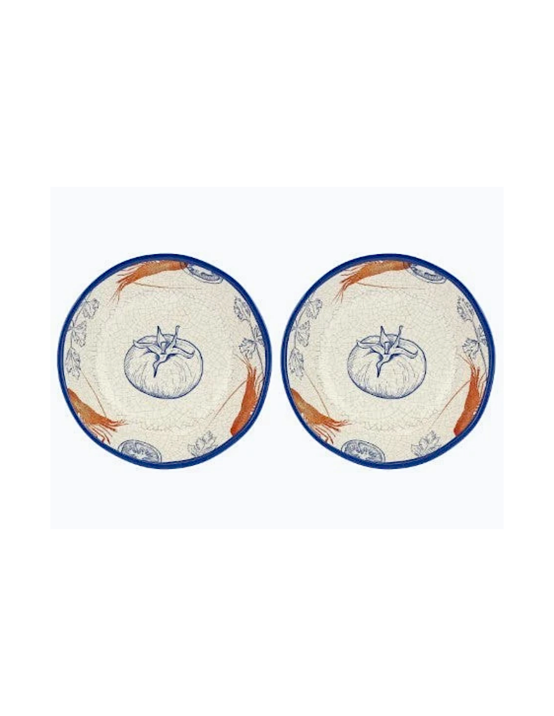 Set 2, Piatti Fondi, Ocean Life, Melamina, Diametro 19 cm