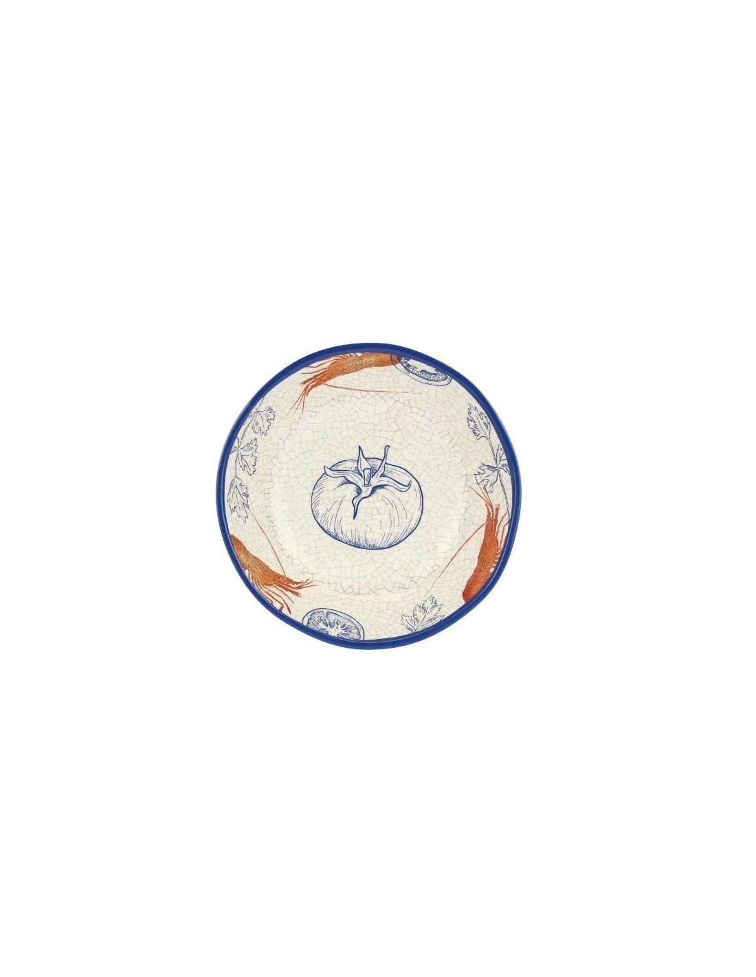Set 2, Piatti Fondi, Ocean Life, Melamina, Diametro 19 cm