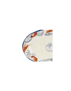 Vassoio Ovale, Rose & Tulipani, Ocean Life, Melamina, 45x30 cm, Multicolor