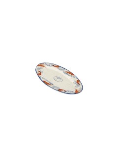 Vassoio Ovale, Rose & Tulipani, Ocean Life, Melamina, 45x30 cm, Multicolor