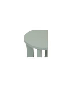 Tavolino da caffè, Bloom, diametro 40 cm, verde di gris, MDF, finitura opaca, stile moderno