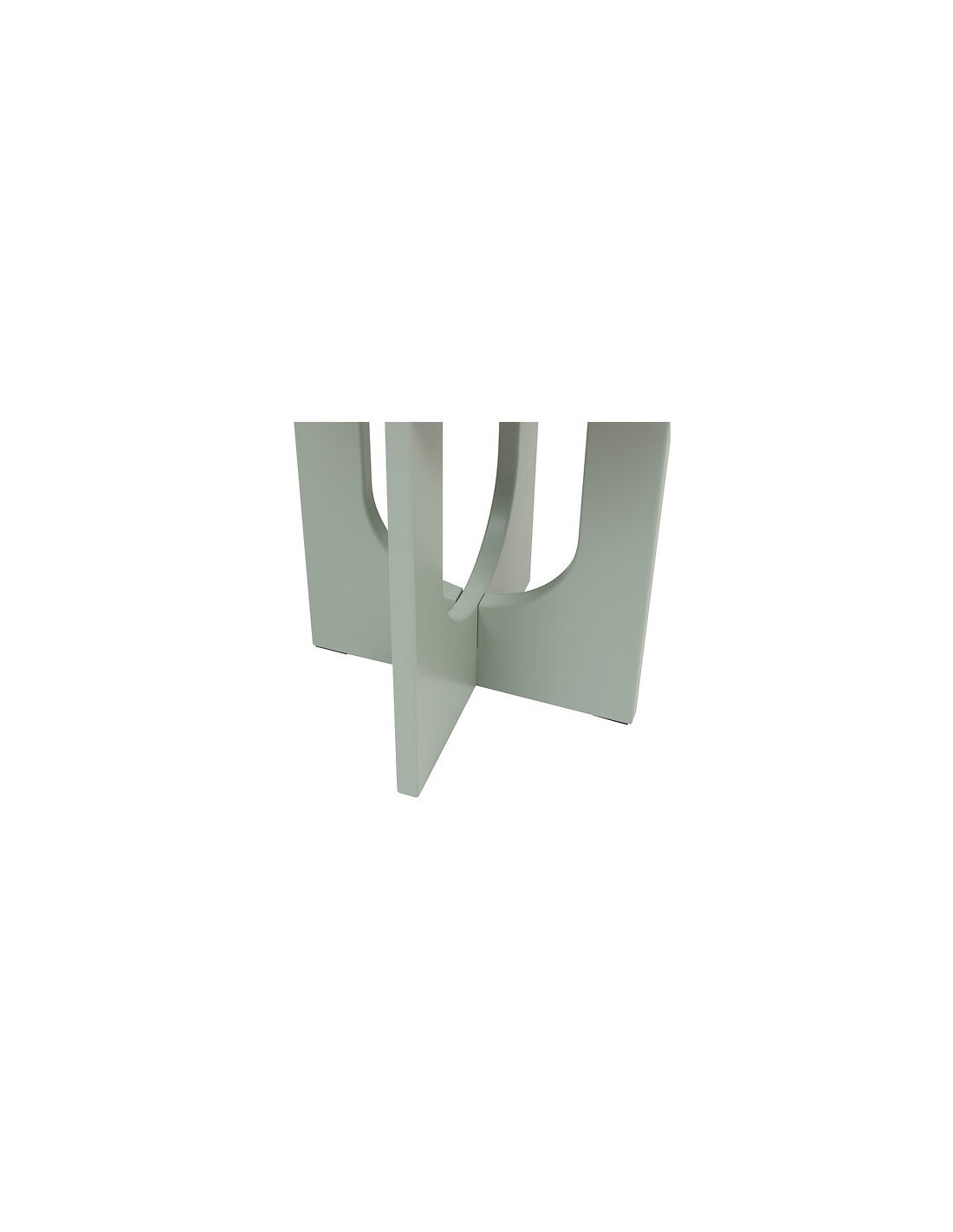 Tavolino da caffè, Bloom, diametro 40 cm, verde di gris, MDF, finitura opaca, stile moderno