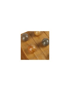 Gioco di Tris Jehan, Legno Naturale, Marrone, 40 x 30 x 4 cm