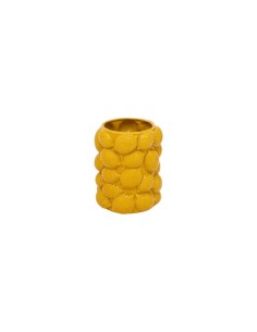 Vaso Citrons, Yucatan, Ceramica Gialla, Alto 18 cm, Diametro 14 cm