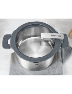ZWILLING Simplify Set Pentole 5 pezzi in Acciaio 18/10 – Coperchi con Scolapasta