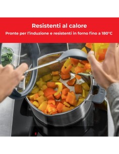ZWILLING Simplify Set Pentole 5 pezzi in Acciaio 18/10 – Coperchi con Scolapasta