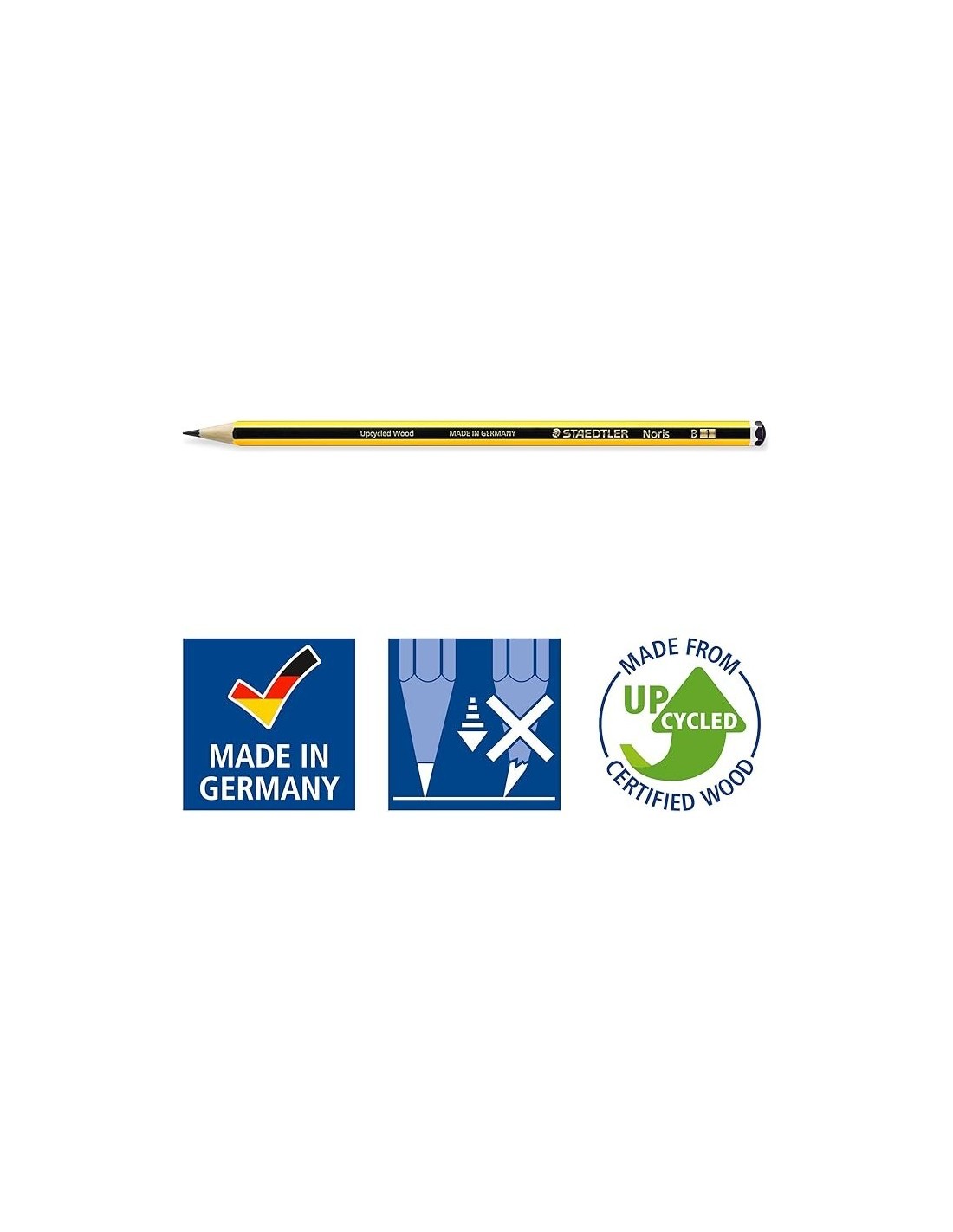 Staedtler BK2D – 2 Matite in Grafite B con Fusto Esagonale