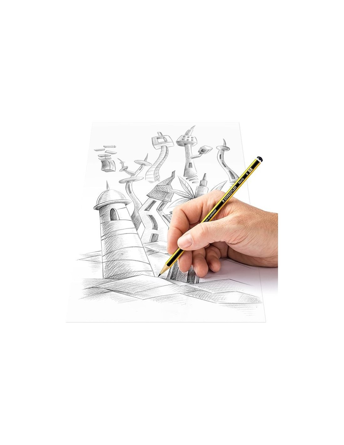 Staedtler BK2D – 2 Matite in Grafite B con Fusto Esagonale