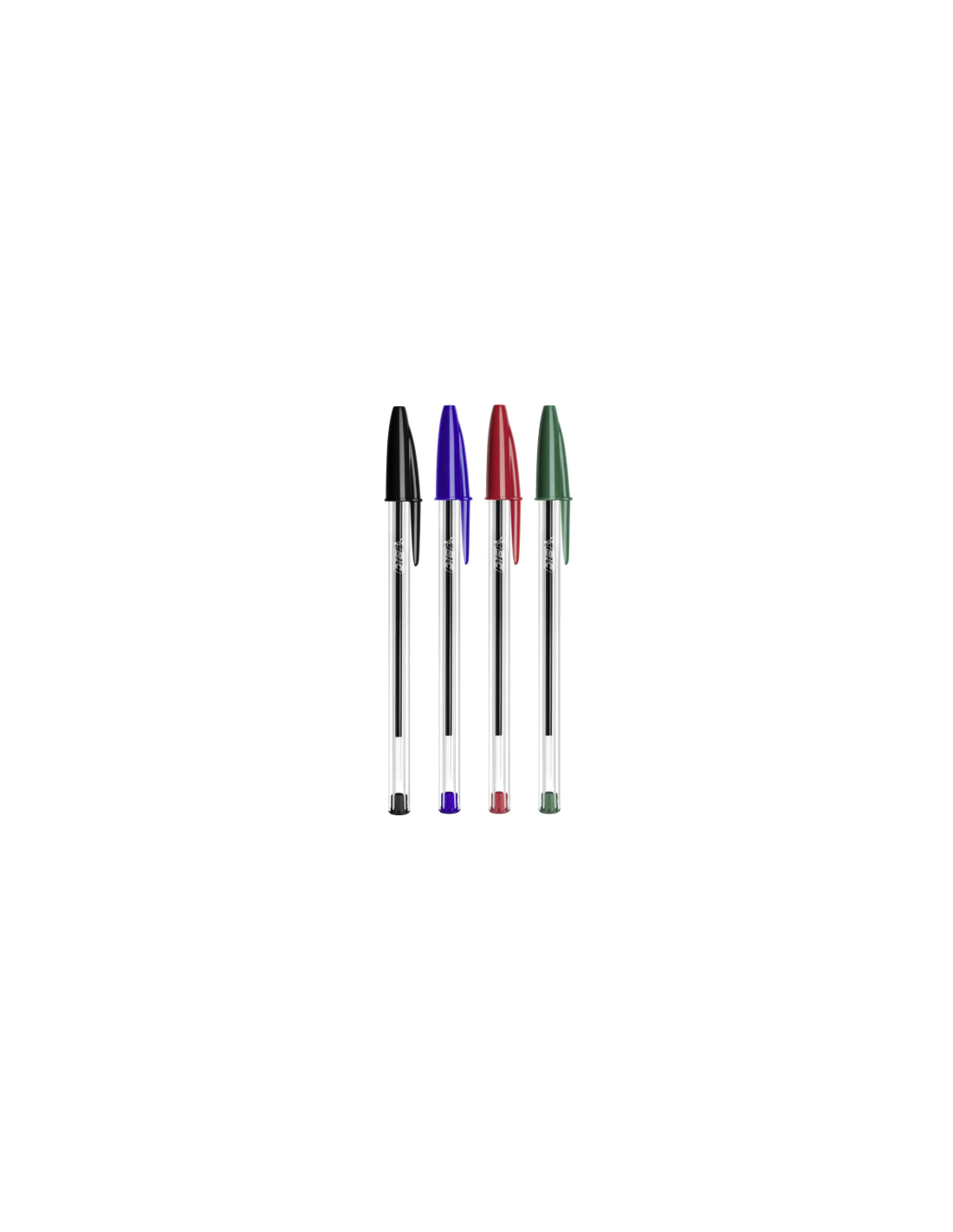 5 PENNE BIC CRISTAL ORIGINAL BLU, NERA, ROSSA, VERDE