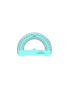 GONIOMETRO 180 GRADI  12CM PER DISEGNO TECNICO E SCUOLA