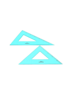 SQUADRE COPPIA 45 /60  35CM BLU, DISEGNO TECNICO, SCUOLA