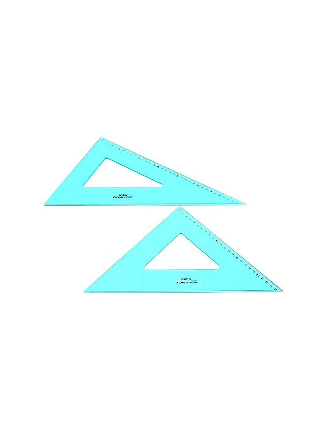 SQUADRE COPPIA 45 /60  35CM BLU, DISEGNO TECNICO, SCUOLA