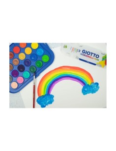 Giotto Acquerelli – 24 Colori Ø 30 mm con Pennello Incluso
