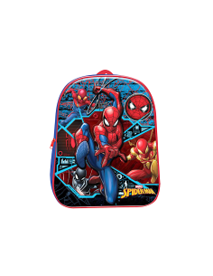 ZAINO SPIDERMAN ASILO 3D CON CHIUSURA ZIP, PER BAMBINI