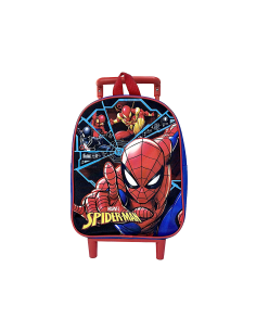 TROLLEY SPIDERMAN ASILO PREMIUM CON RUOTE E MANIGLIA REGOLABILE, PER BAMBINI