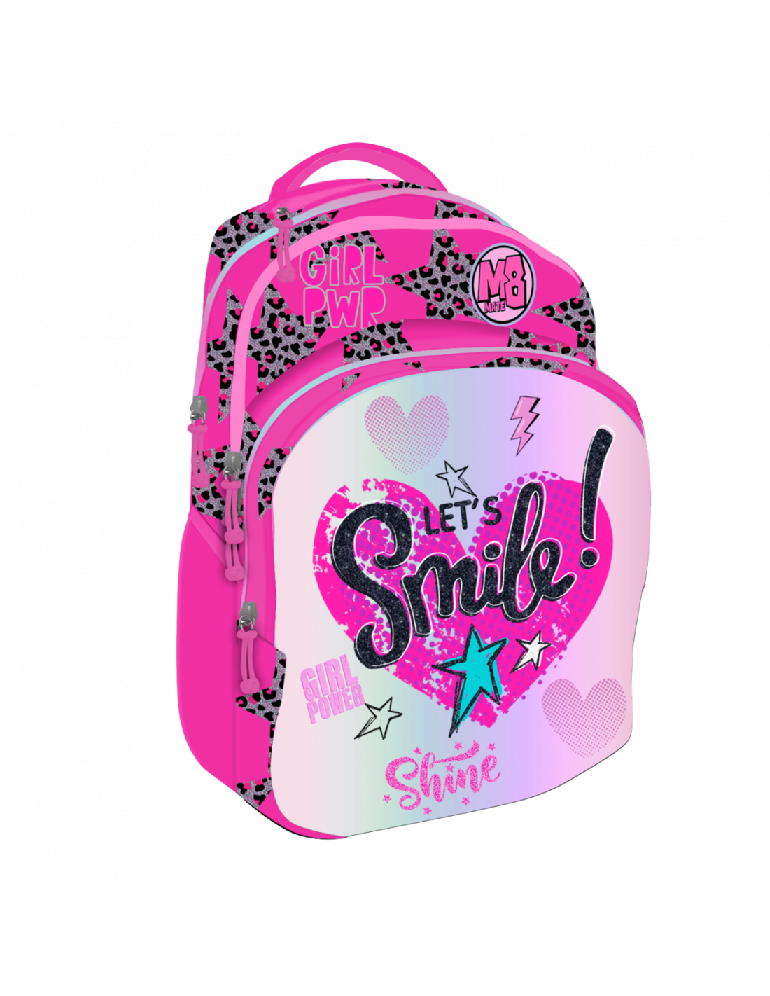 ZAINO TROLLEY MATE GIRL ASSORTITO CON RUOTE E MANIGLIA ESTRAIBILE