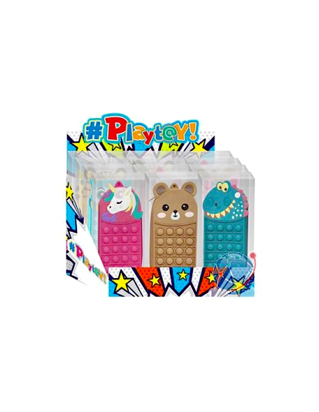 BAULETTO ANIMALI PLAYTOY IN SILICONE ASSORTITO