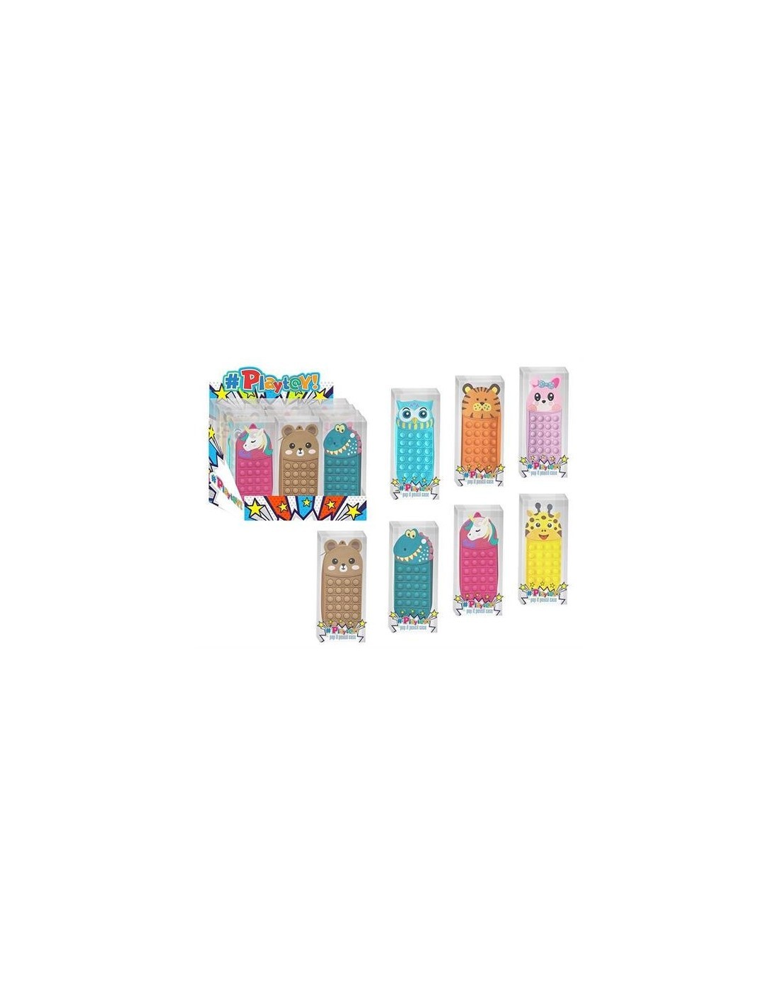 BAULETTO ANIMALI PLAYTOY IN SILICONE ASSORTITO