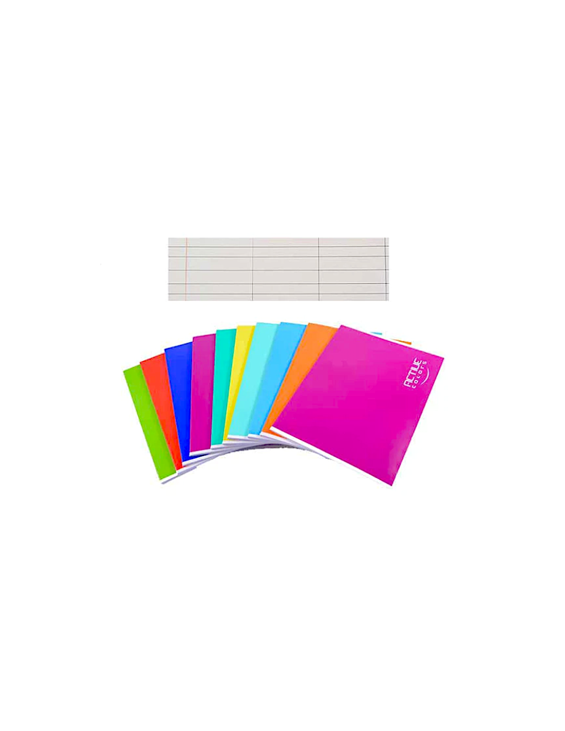 CONF 10 QUADERNI RIGHE A ACTIVE COLORS, SCUOLA, RAGAZZI