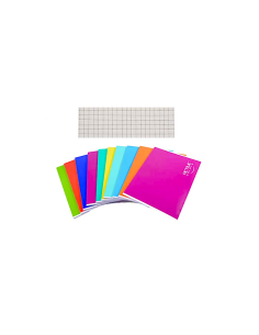 CONF 10 QUADERNI QUADRETTI 5MM ACTIVE COLORS, SCUOLA, RAGAZZI
